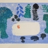 Obraz Oldřich Smutný Dům u vody, 70. léta, monotyp, 390 x 610 mm papír, 330 x 500 mm tisk
