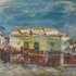 Obraz Oldřich Smutný Dům ve vsi, 1955, olej, plátno, 46 x 58 cm