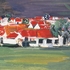 Obraz Oldřich Smutný Jižní Čechy - Černé nebe, 1960, tempera, papír, 312 x 448 mm