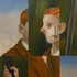 Obraz Adam Štech Lovkyně, 2020, olej, tempera, plátno, 100 x 80 cm