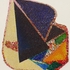 Obraz Petr Písařík Souhvězdí trojůhelníků, 2020, akryl, korálky, plátno, 62 x 46 cm