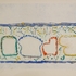 Obraz Oldřich Smutný Vesnice s rozkvetlou loukou, 70. léta, monotyp, 385 x 595 mm papír, 330 x 500 mm tisk