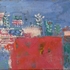 Obraz Oldřich Smutný Vesnice, zač. 60. let, olej, plátno, 47 x 63 cm