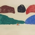 Obraz Oldřich Smutný Vinales, 1972, monotyp, 292 x 612 mm papír, 328 x 500 mm tisk